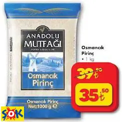 OSMANCIK PİRİNÇ • 1 KG